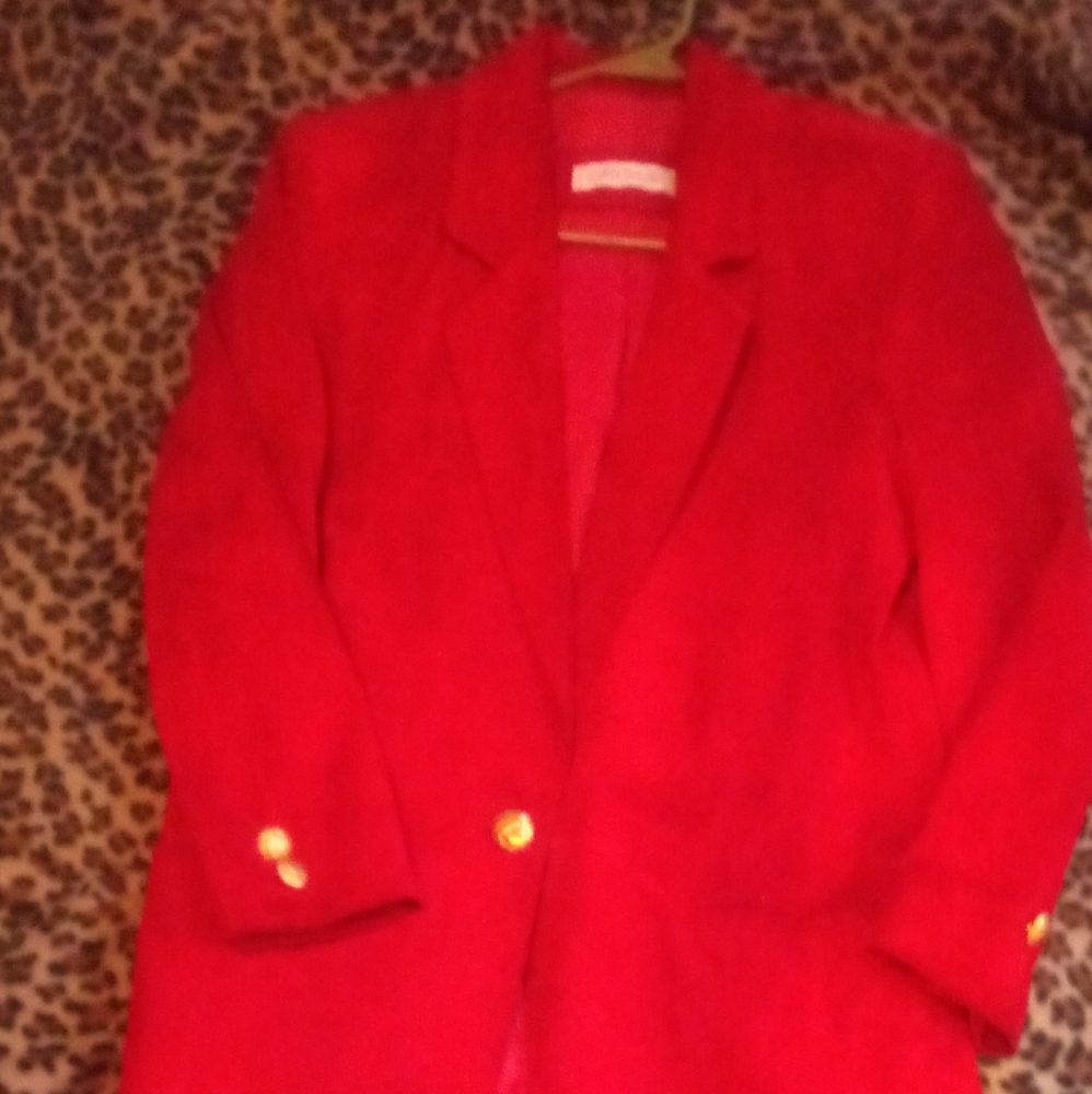 Evan Davies Red Suede Blazer